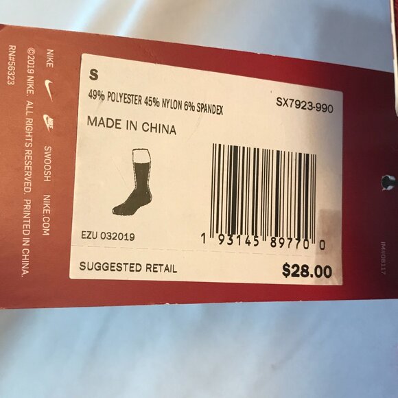 Nike Alabama Crimson Tide Football Crew Socks SX7923-990 Home/Away 2 Pair W 4-6 - Picture 9 of 9